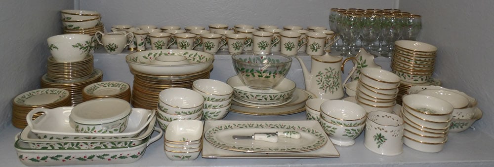 202 Pieces of Lenox China, "Holiday" (1 of 12)