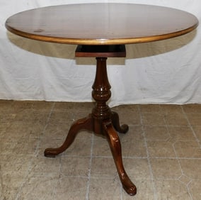 Mahogany Tilt Top Table with Bird Cage