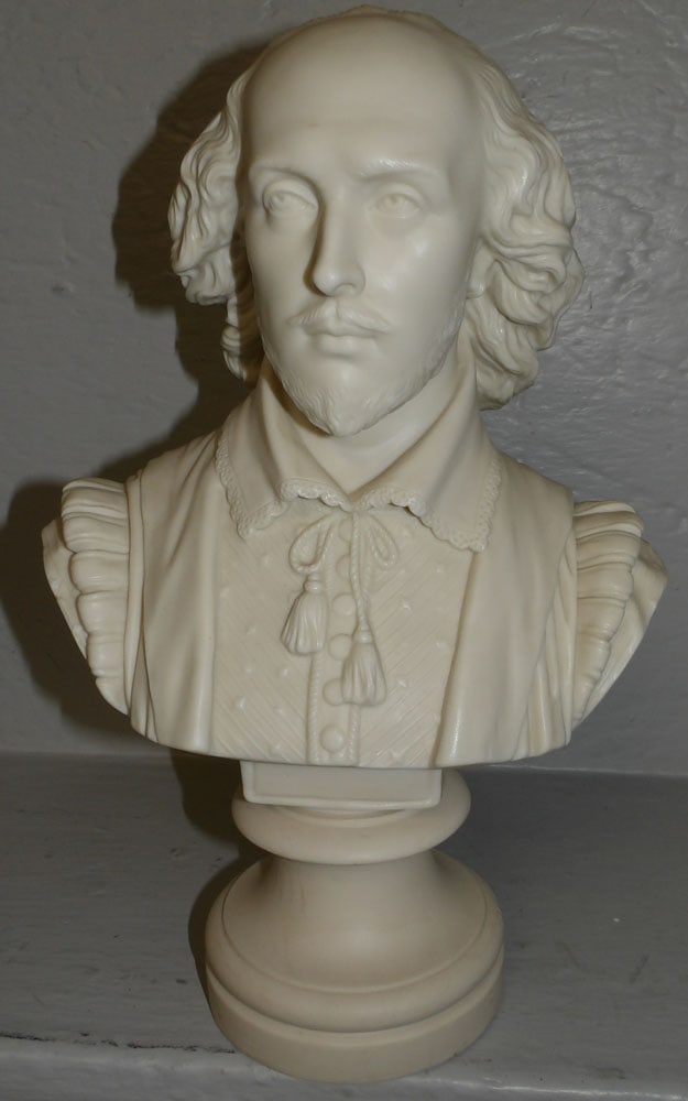 Copeland Parian Bust of Shakespeare (1 of 6)