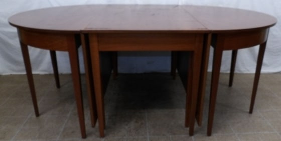 Mahogany Three Part Dining Table by Kittinger