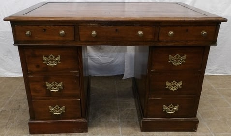 Three Piece Antique Pine Desk