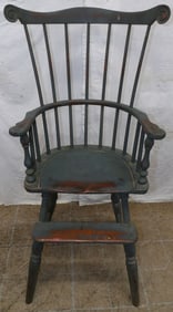Painted Windsor Style Comb Back High Chair