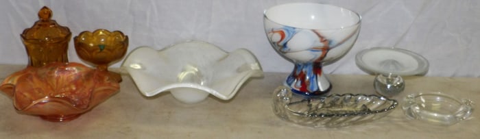 Lot of Art Glass & Carnival Glass Items