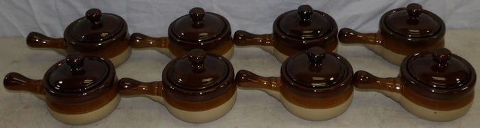 Lot of Ceramic Soup Bowls with Lids