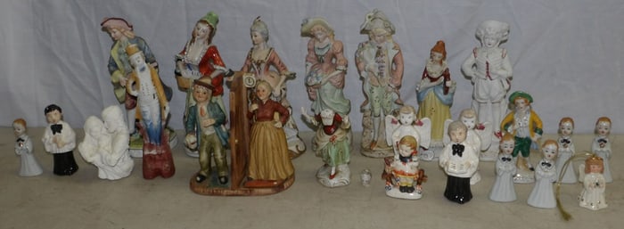 Lot of Painted Porcelain Figurines