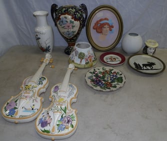 Lot of Hand Painted Porcelain Items