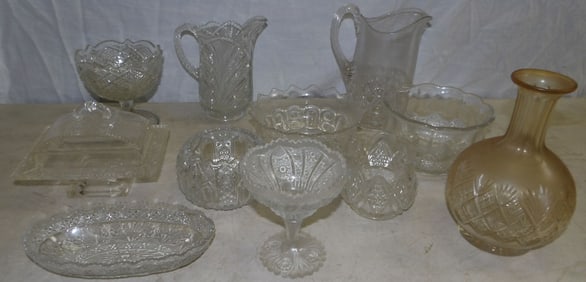 Lot of Press Glass Items