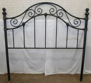painted metal full size headboard