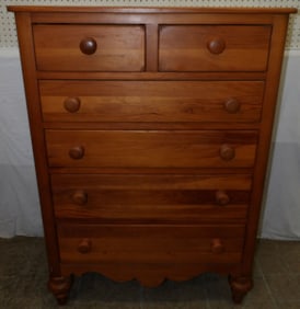 pine two over four drawer chest by Lexington