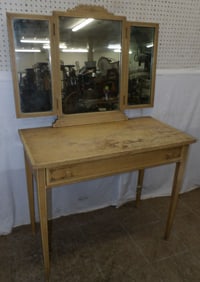 paint decorated dressing table