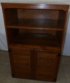 maple shutter door cabinet