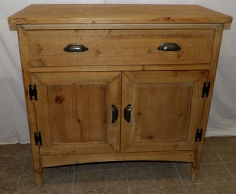 bleached pine cabinet