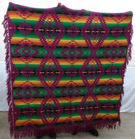 66" by 69" vintage coverlet