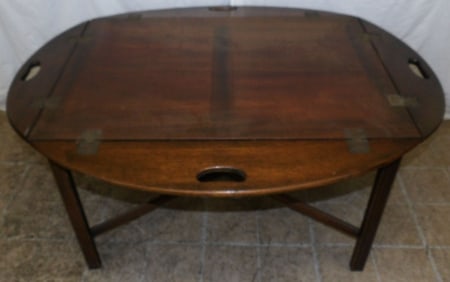 mahogany butlers tray top tea table
