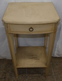 Painted Wood One Drawer Stand by W. J. Sloane - Sawkill Furniture