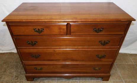 Cherry Two Over Three Drawer Chest