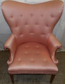Upholstered Wing Back Chair