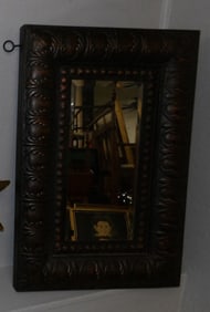 Embossed Metal Frame Mirror