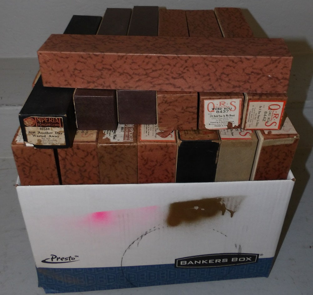 Lot of Piano Rolls: Lot of Piano Rolls . Up to 12 1/4" L ALL DESCRIPTIONS AND ANY CONDITION STATEMENT GIVEN BY LANGSTON AUCTION GALLERY ARE STRICTLY OPINIONS AND LANGSTON'S SHALL HAVE NO RESPONSIBILITY FOR ERRORS OR OMIS