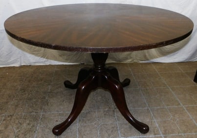 Round Mahogany Dining Table