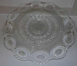 Large Press Glass Tray