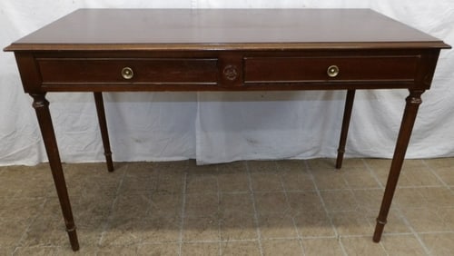 Mahogany Two Drawer Desk by Kimball