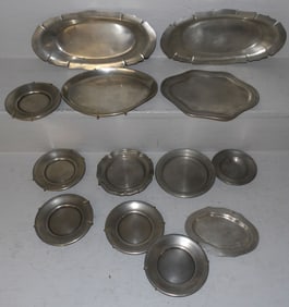 Lot of Pewter Trays