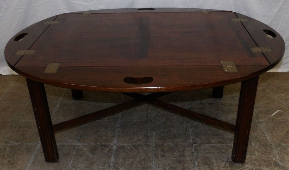 Mahogany Butlers Tray Top Tea Table (1 of 4)