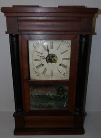 Antique Mahogany Shelf Clock