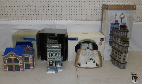 lot of department 56 Christmas villages
