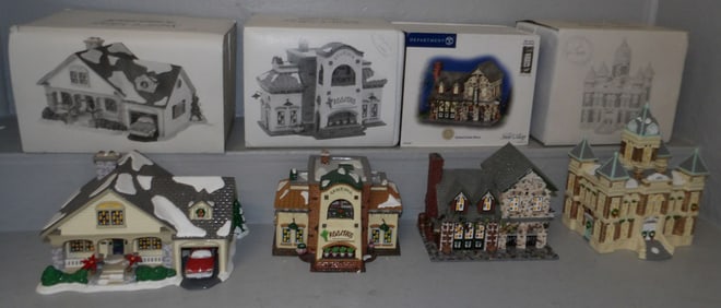 lot of department 56 Christmas villages