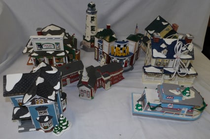 lot of department 56 Christmas villages
