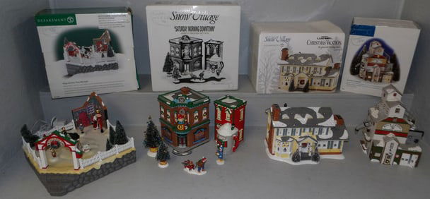 lot of department 56 Christmas villages