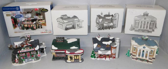 lot of department 56 Christmas villages