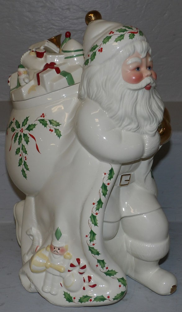 Lenox Porcelain Santa Claus Cookie Jar (1 of 4)