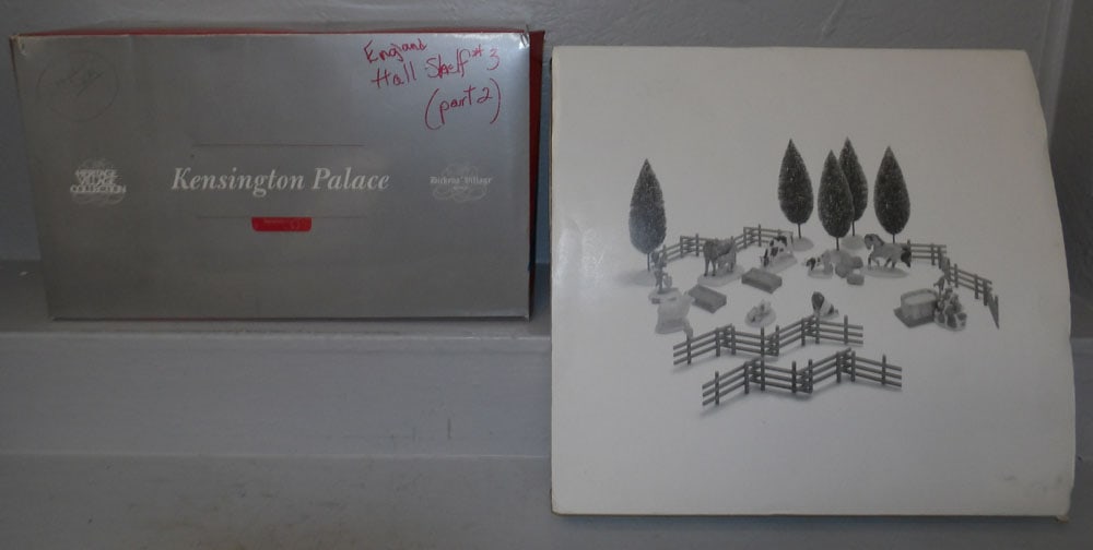 Two Department 56 Christmas Villages, "Kingston Palace & Farm Accessory Set" (1 of 10)