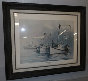 framed print pencil signed and numbered