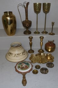 lot of brass items