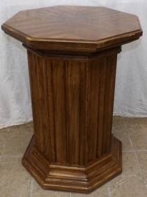 Mid Century Modern Walnut Pedestal