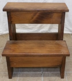 Pine Bed Steps