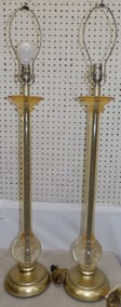 pair of modern acrylic decorative lamps