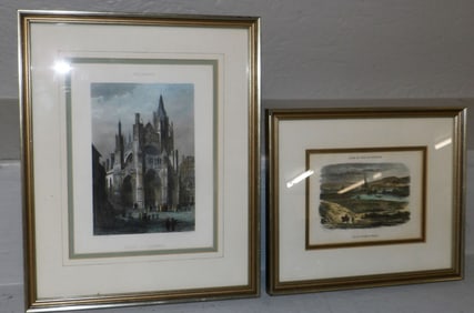 2 framed prints