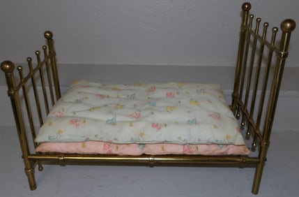 brass doll bed