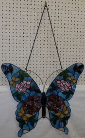 leaded stain glass butterfly sun catcher