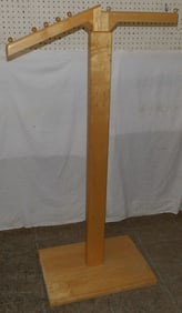mid century modern maple clothing rack