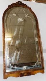 antique gilded frame mirror