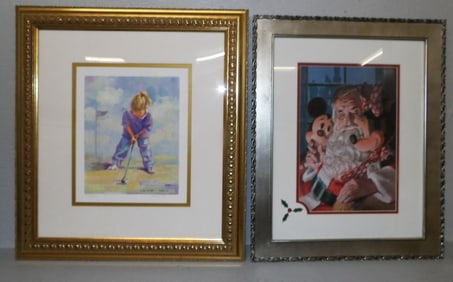 2 framed prints