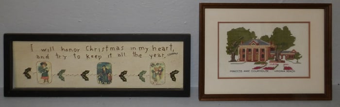 2 framed needle works