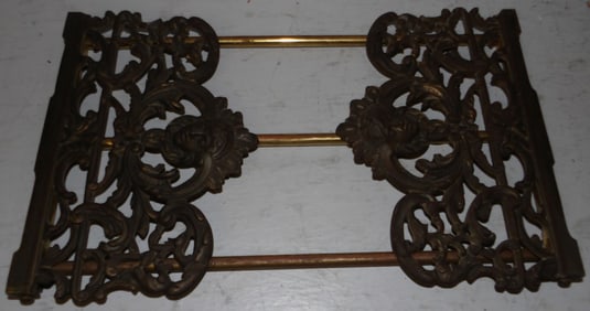 brass Victorian telescopic book stand