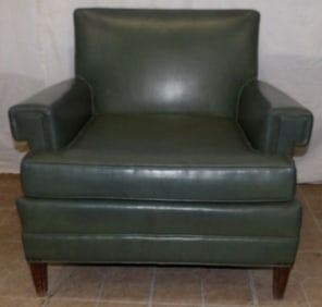 Vintage Vinyl Upholstered Arm Chair